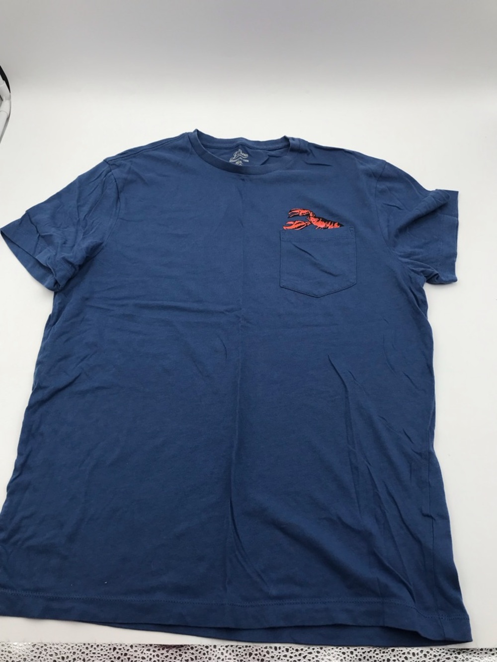 NEW MEN'S M J CREW ESSENTIAL LOBSTER GRAPHIC POCKET T-SHIRT